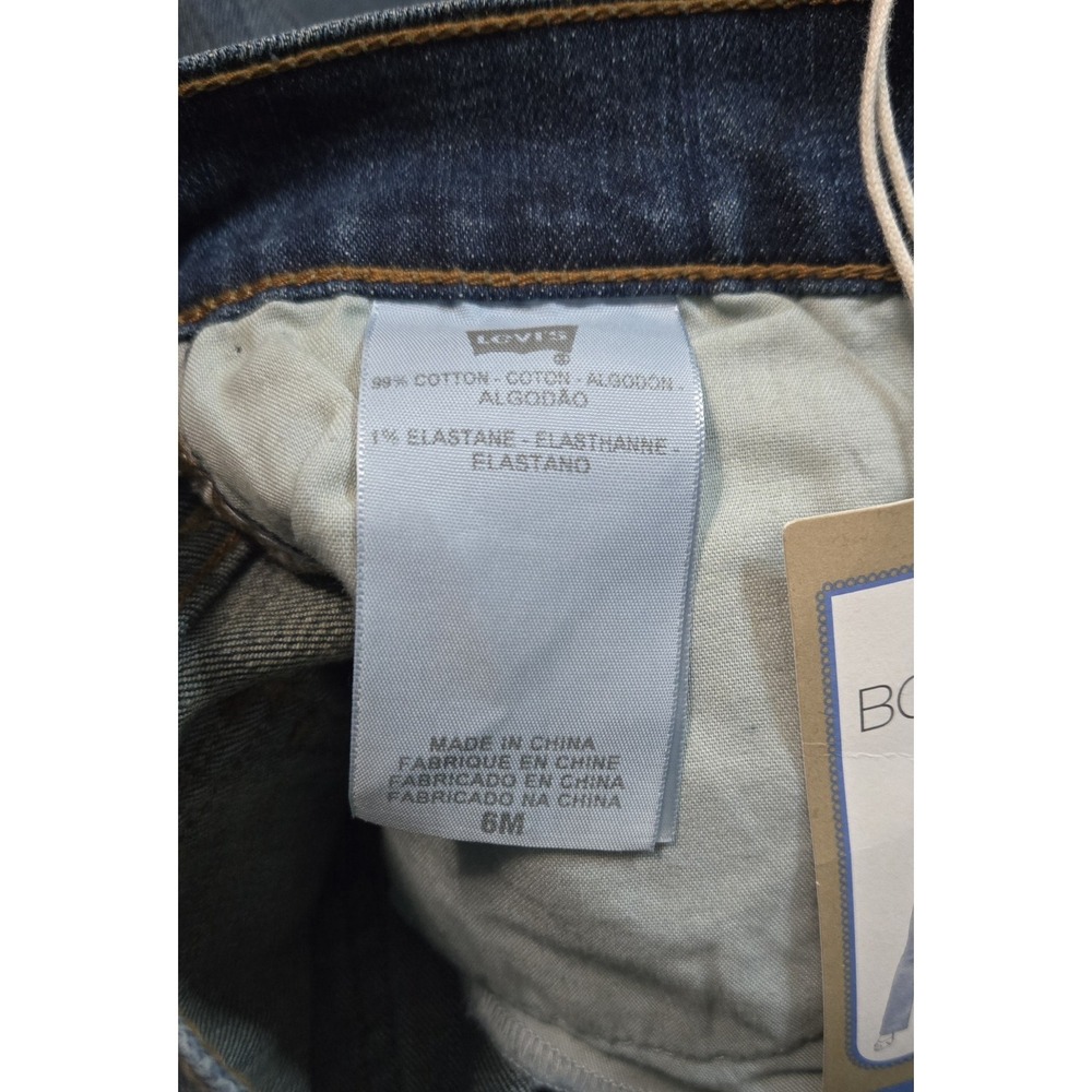 Levi's 515 Bootcut Womens Jeans Medium Wash Embellished Flap Pockets Size 6M NWT - Picture 8 of 13
